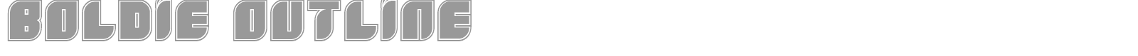 Boldie Outline font preview
